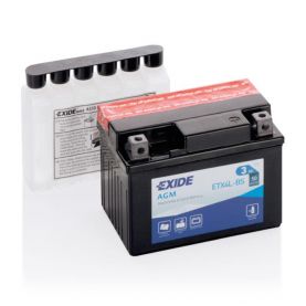 Мото аккумулятор EXIDE AGM 6СТ-3Ah АзЕ 12В 50А (EN) ETX4L-BS