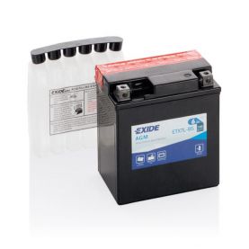 Мото аккумулятор EXIDE AGM 6СТ-6Ah АзЕ 12В 100А (EN) ETX7L-BS