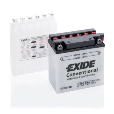 Мото аккумулятор EXIDE CONVENTIONAL 6СТ-9Ah АзЕ 12В 85А (EN) 12N9-3B