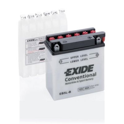 Мото аккумулятор EXIDE CONVENTIONAL 6СТ-5Ah АзЕ 12В 65А (EN) EB5L-B