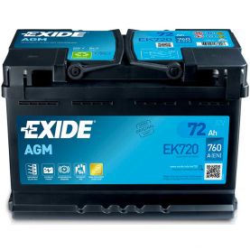 Автомобильный аккумулятор EXIDE START-STOP AGM 6СТ-72Ah АзЕ 760 (EN) EK720