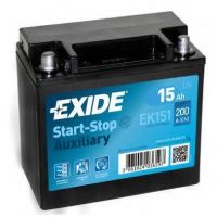 Мото акумулятор EXIDE Start-Stop Auxiliary 6СТ-15Ah Аз 12В 200А (EN) EK151