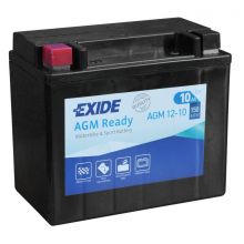 Мото аккумулятор EXIDE Ready AGM 6СТ-10Ah Аз 12В 150А (EN) AGM12-10