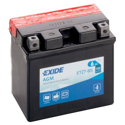 Мото акумулятор EXIDE AGM 6СТ-6Ah АзЕ 12В 100А (EN) ETZ7-BS