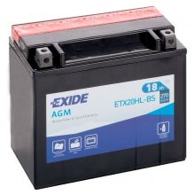 Мото акумулятор EXIDE AGM 6СТ-18Ah АзЕ 12В 270А (EN) ETX20HL-BS