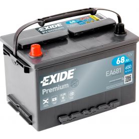 Автомобильный аккумулятор EXIDE Premium 6СТ-68Ah Аз ASIA 650A (EN) EA681