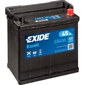 Автомобільний акумулятор EXIDE Excell 6СТ-45Ah АзЕ ASIA 330A (EN) EB450