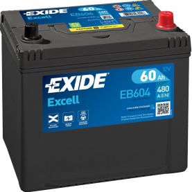 Автомобільний акумулятор EXIDE Excell 6СТ-60Ah АзЕ ASIA 480A (EN) EB604