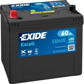 Автомобільний акумулятор EXIDE Excell 6СТ-60Ah Аз ASIA 480A (EN) EB605