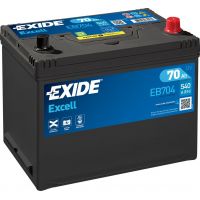 Автомобільний акумулятор EXIDE Excell 6СТ-70Ah АзЕ ASIA 540A (EN) EB704