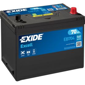 Автомобільний акумулятор EXIDE Excell 6СТ-70Ah АзЕ ASIA 540A (EN) EB704
