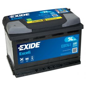 Автомобильный аккумулятор EXIDE Excell 6СТ-74Ah Аз 680A (EN) EB741