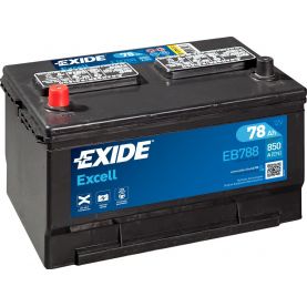 Автомобильный аккумулятор EXIDE Excell 6СТ-78Ah Аз ASIA 850A (EN) EB788