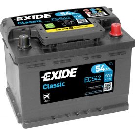 Автомобильный аккумулятор EXIDE Classic 6СТ-54Ah АзЕ 500A (EN) EC542
