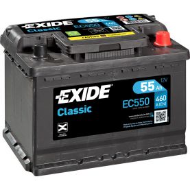 Автомобільний акумулятор EXIDE Classic 6СТ-55Ah АзЕ 460A (EN) EC550