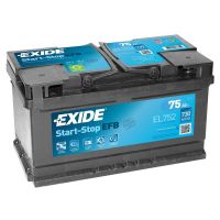 Автомобільний акумулятор EXIDE Start-Stop EFB 6СТ-75Ah АзЕ 730A (EN) EL752