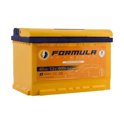 Автомобильный аккумулятор FORMULA Professional 6СТ-60Ah АзЕ 600A (EN)