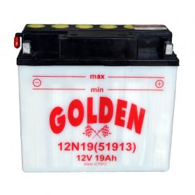 Акумулятор мото GOLDEN 12V, 19Ah MF (12N19)