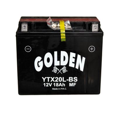 Аккумулятор мото GOLDEN 12V, 18Ah (YTX20L-BS)