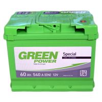 Автомобильный аккумулятор GREEN POWER 6СТ-60Ah АзЕ 540A (EN)