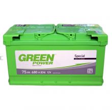 Автомобільний акумулятор GREEN POWER 6СТ-75Ah АзЕ 680A (EN)