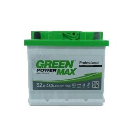 Автомобільний акумулятор GREEN POWER MAX 6СТ-52Ah Аз 480A (EN) Автомобільний акумулятор GREEN POWER MAX 6СТ-52Ah Аз 480A (EN)