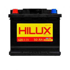 Автомобильный аккумулятор HILUX Black 6СТ-50Ah Аз 420A hlx002