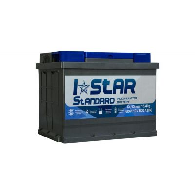 Автомобильный аккумулятор I STAR Standard 6СТ-62Ah Аз 600A (EN) 562 72 02