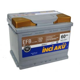 Автомобильный аккумулятор INCI AKU EFB 6СТ-60Ah АзЕ 560A (EN) L2060056013