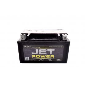 Мото аккумулятор JET POWER AGM 7Ah YTX7A-BS