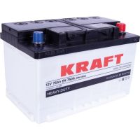 Автомобильный аккумулятор KRAFT 6СТ-75Ah АзЕ 750A (EN)