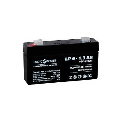Аккумулятор тяговый Logic Power 1.3Ah 6V LP 6-1.3