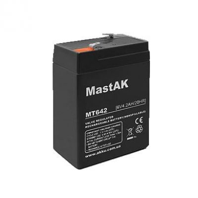 Аккумулятор тяговый MastAK AGM 4.2Ah 6V MT642