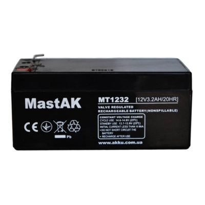 Аккумулятор тяговый MastAK AGM 3.5Ah 12V MT1235