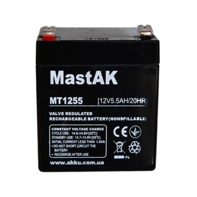 Акумулятор тяговий MastAK AGM 5.5Ah 12V MT1255