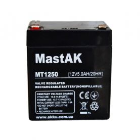 Аккумулятор тяговый MastAK AGM 5Ah 12V MT1250
