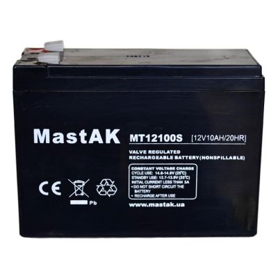 Акумулятор тяговий MastAK AGM 10Ah 12V MT12100S