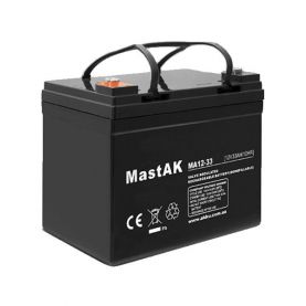 Аккумулятор тяговый MastAK AGM 33Ah 12V MT12-33