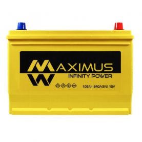 Автомобильный аккумулятор MAXIMUS Asia smf (N70) 105Ah 940A R+ 6002338