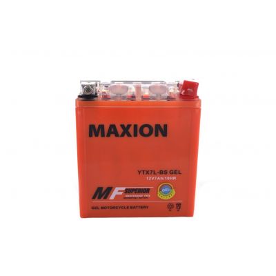 Мото акумулятор MAXION YTX 7Ah GEL YTX7L-BS
