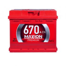Автомобильный аккумулятор MAXION Premium TR (L2) 65 Аh 670A  R+ 5652076