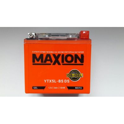 Мото акумулятор MAXION 6СТ-4Ah АзЕ 12В 80А (EN) YTX5L-BS