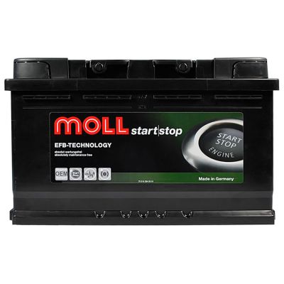 Автомобильный аккумулятор MOLL EFB 6СТ-75Ah АзЕ 760A 1082075