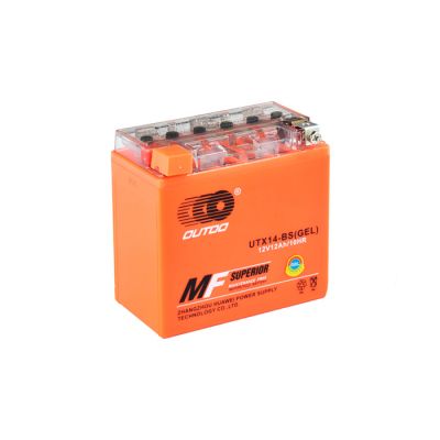 Мото акумулятор OUTDO UTX GEL 6СТ-14Ah Аз 12В 180А (EN) UTX14-BS GEL