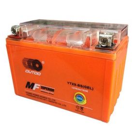 Мото аккумулятор Outdo GEL 6СТ-9Ah Аз 12В 135А (EN) YTX9-BS GEL