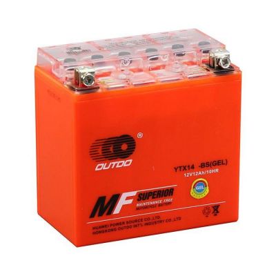 Мото аккумулятор Outdo 6СТ-12 Gel (YTX14-BS) 12V