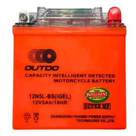 Мото акумулятор OUTDO 12N GEL 5Ah Ев АзЕ 65А (EN) 12N5L-BS GEL