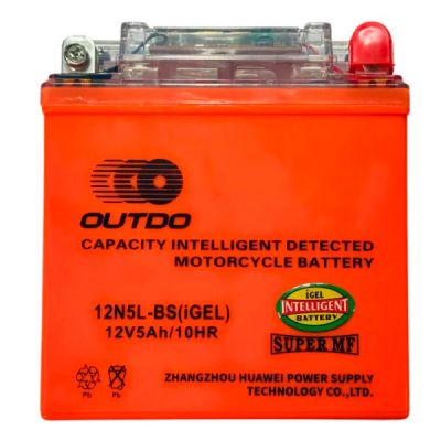 Мото акумулятор OUTDO 12N GEL 5Ah Ев АзЕ 65А (EN) 12N5L-BS GEL