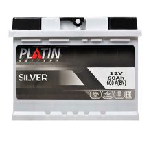 Автомобильный аккумулятор PLATIN Silver MF 6СТ-60Ah АзЕ 600A 5602677