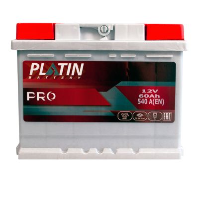 Автомобільний акумулятор PLATIN Pro MF 6СТ-60Ah АзЕ 540A plpro5502428
